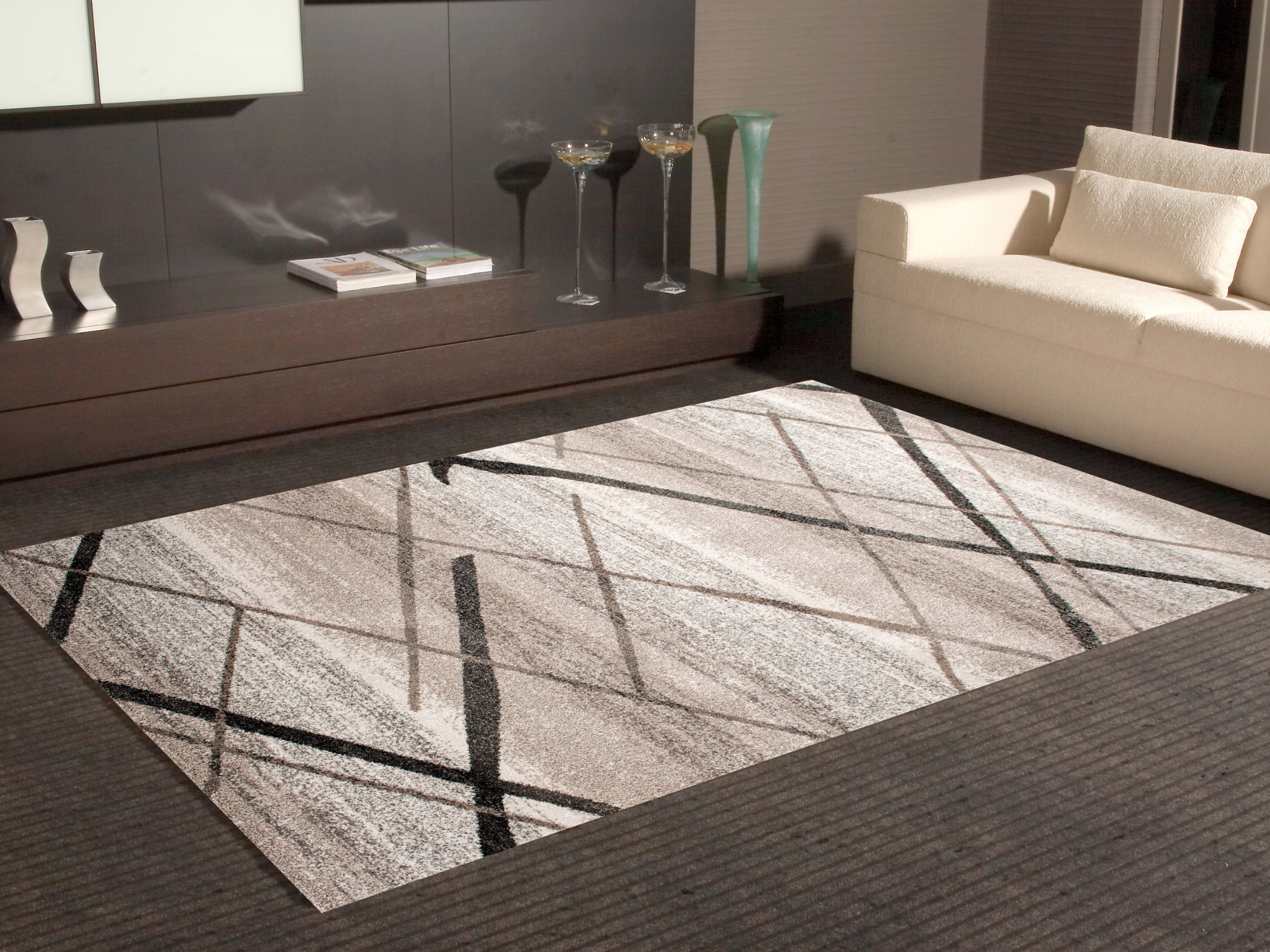 Nairobi moderner Hochflorteppich