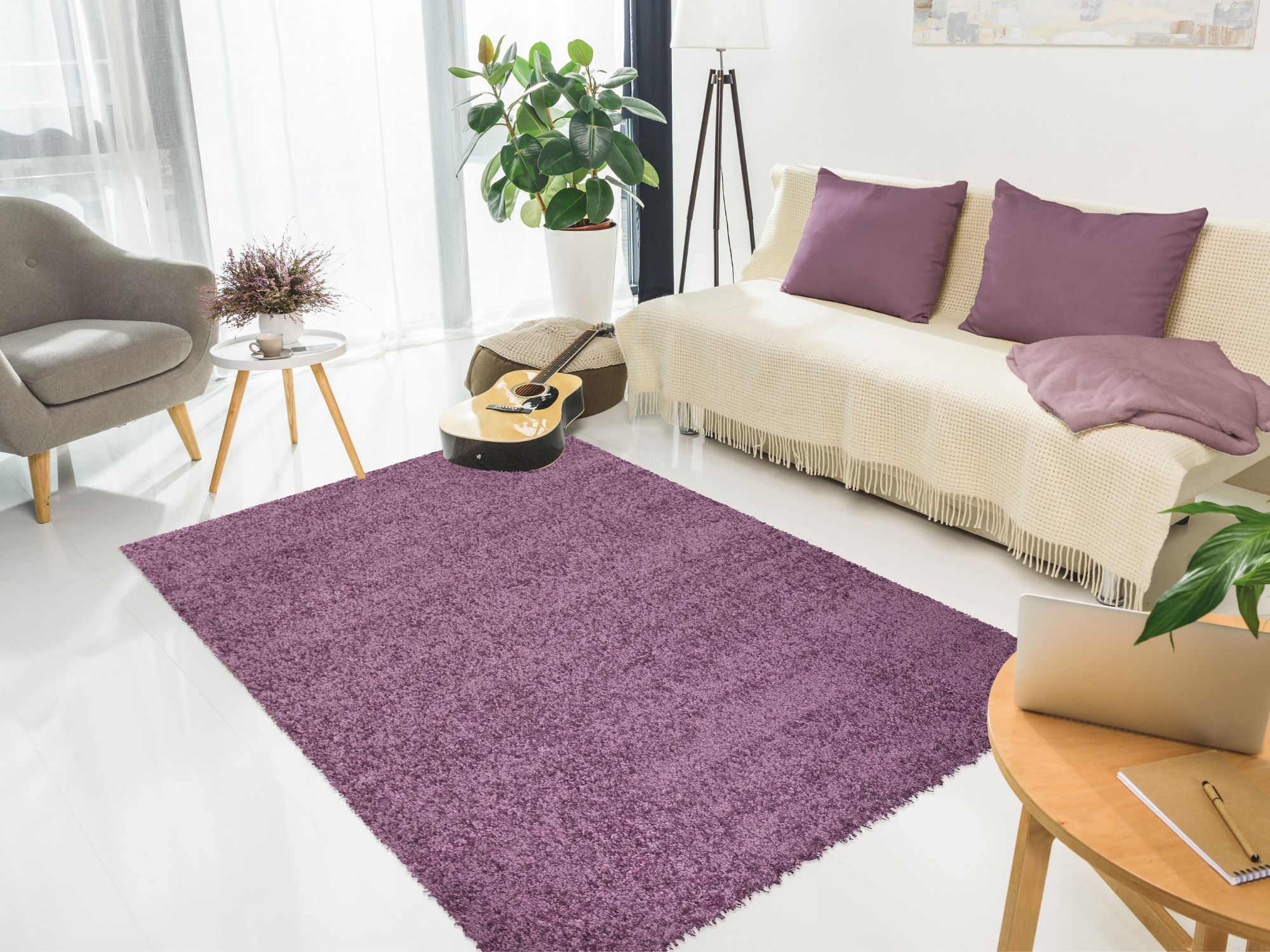 Luanda Hochflor Shaggy Teppich – 30 mm Höhe & Ultra Weich
