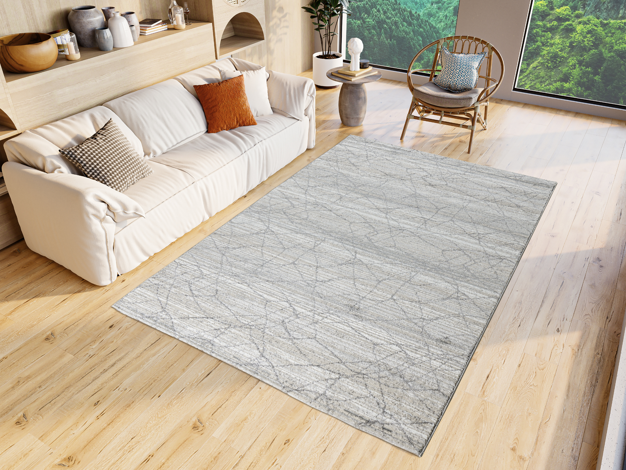 Tunis Kurzflorteppich Pflegeleicht