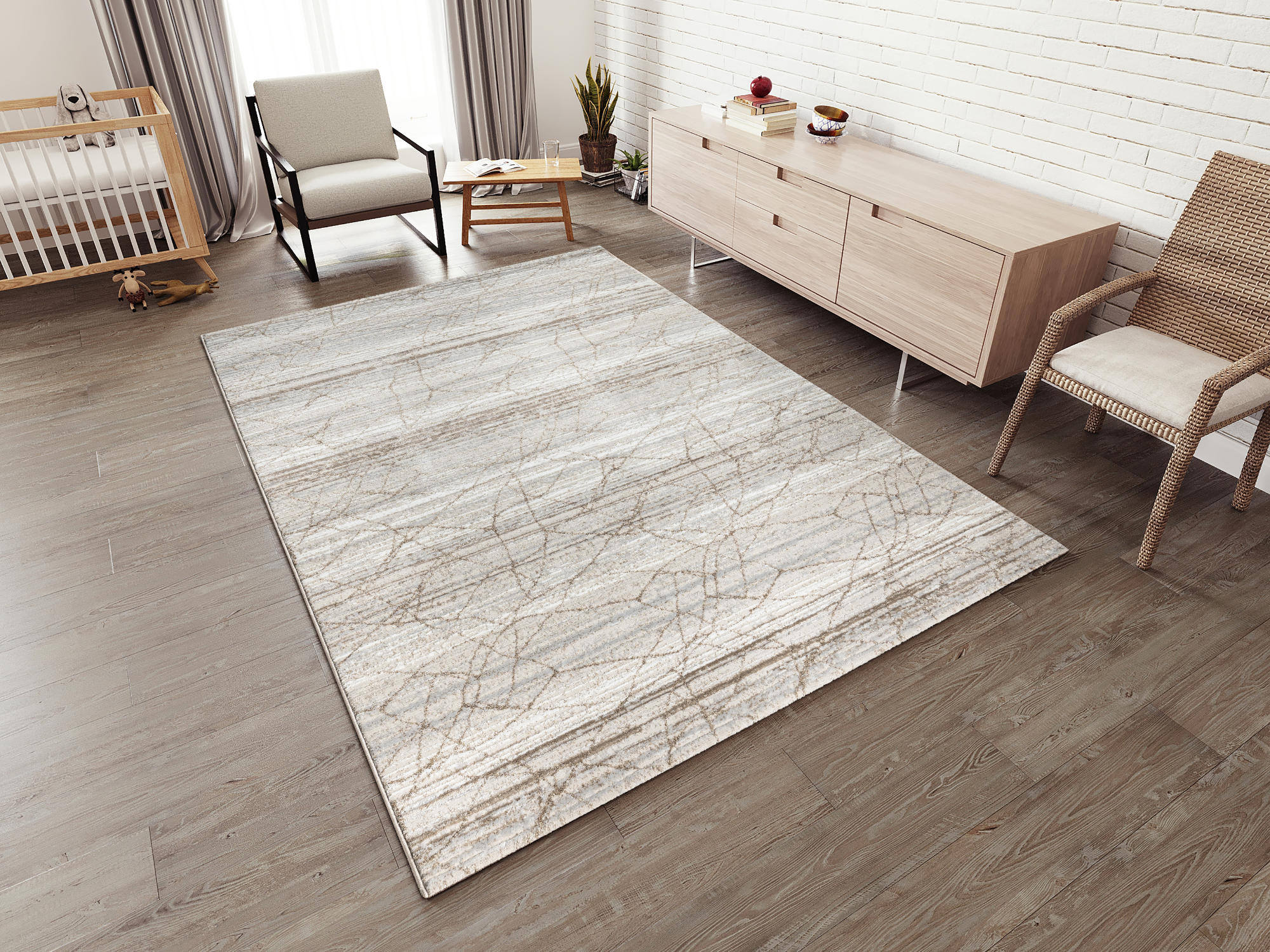 Tunis Kurzflorteppich Pflegeleicht