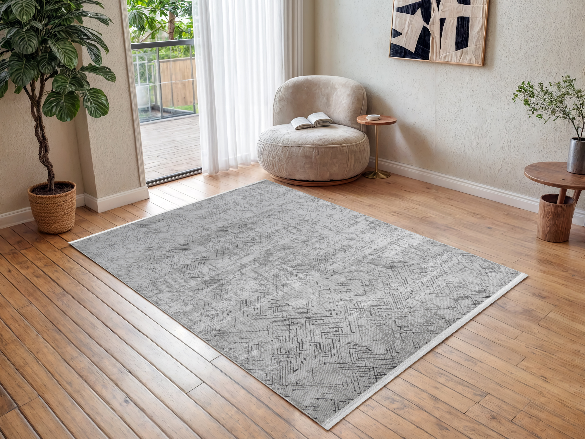 Shiraz Kurzflorteppich – Modernes Geometrisches Design