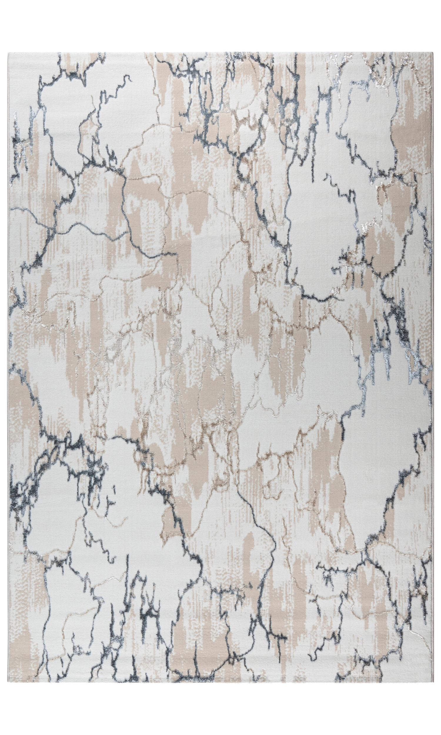 Shannon Kurzflorteppich – Marmor Design