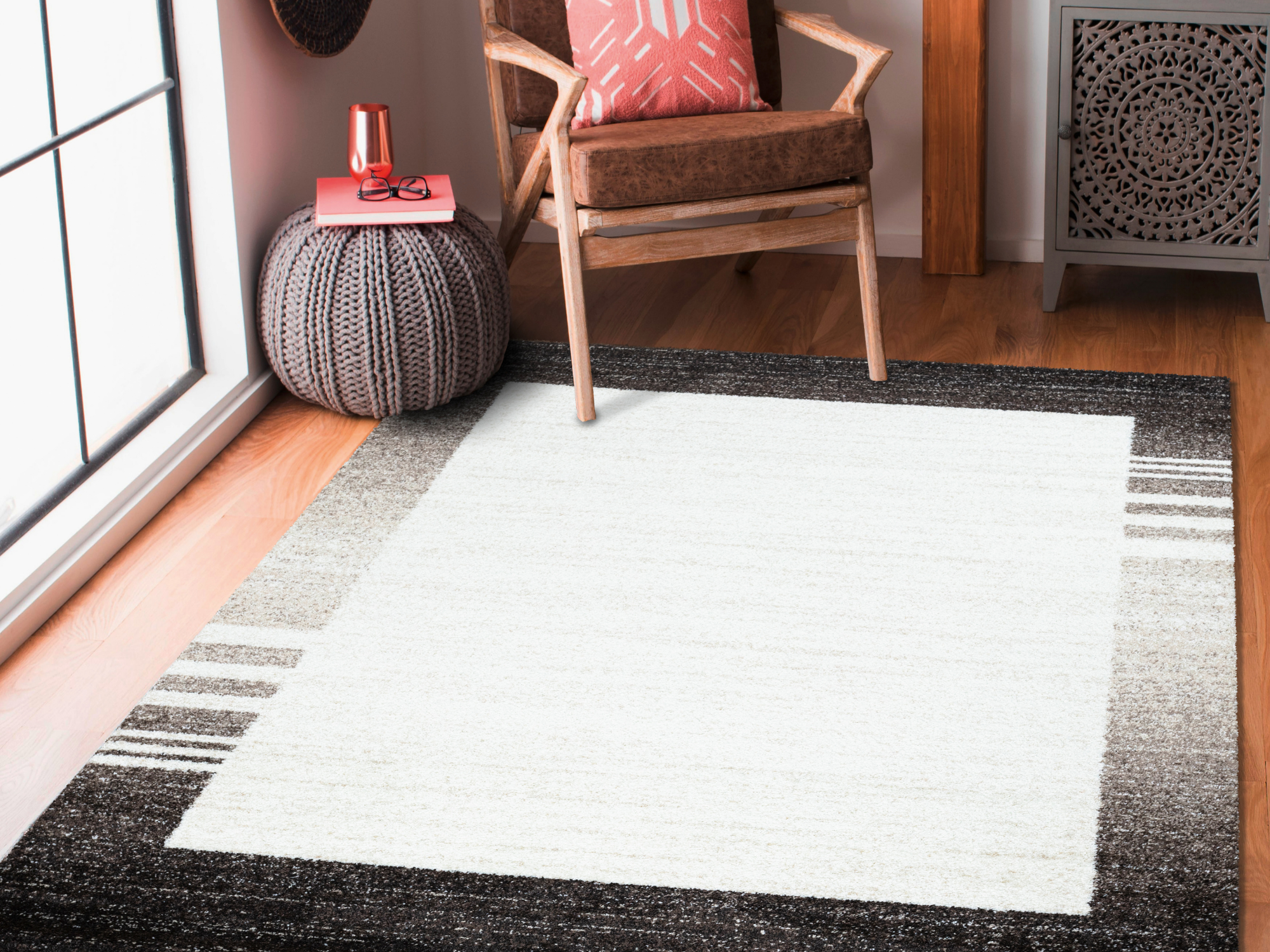 Durban Modern Frieze Teppich