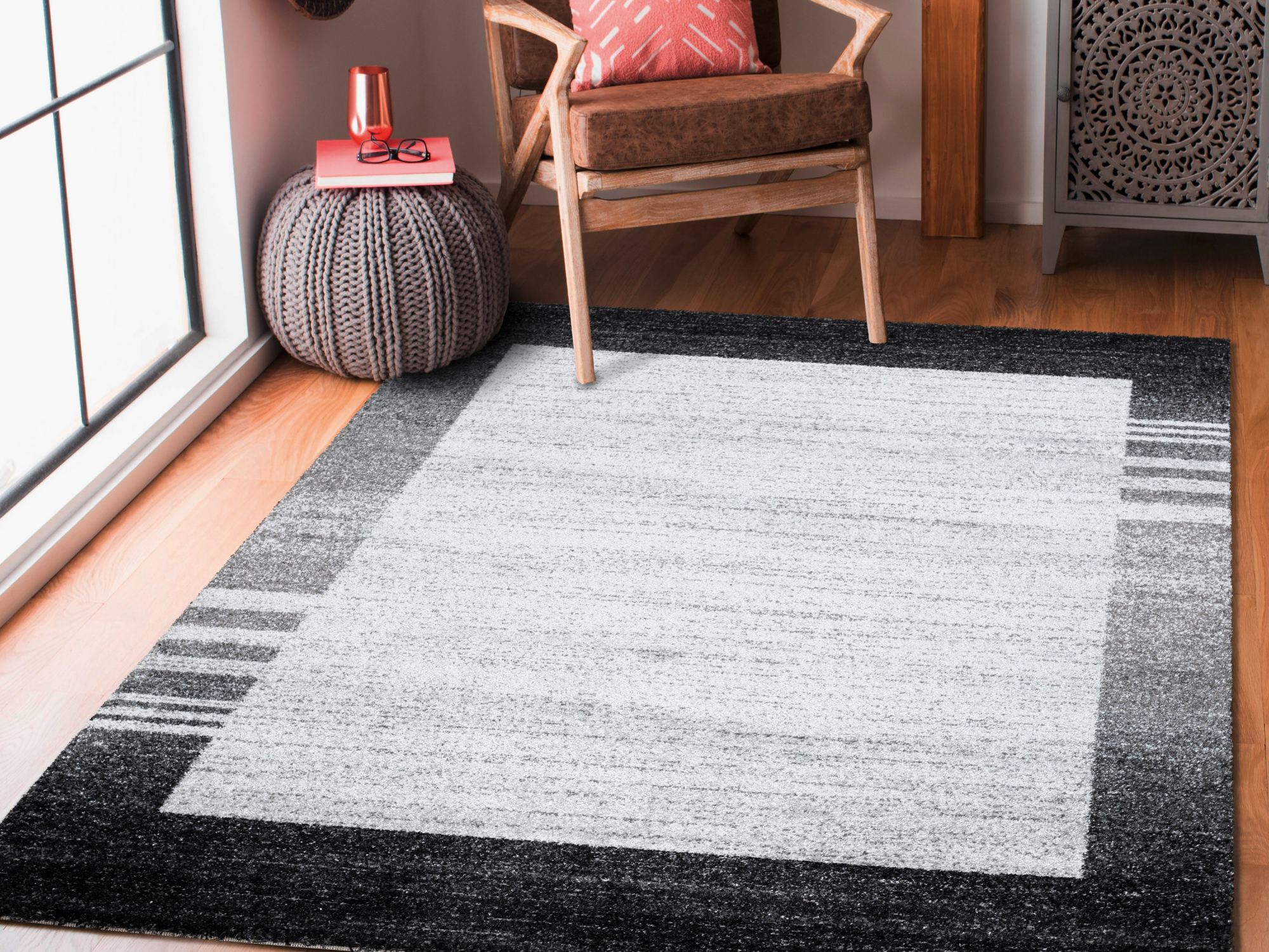 Durban Modern Frieze Teppich