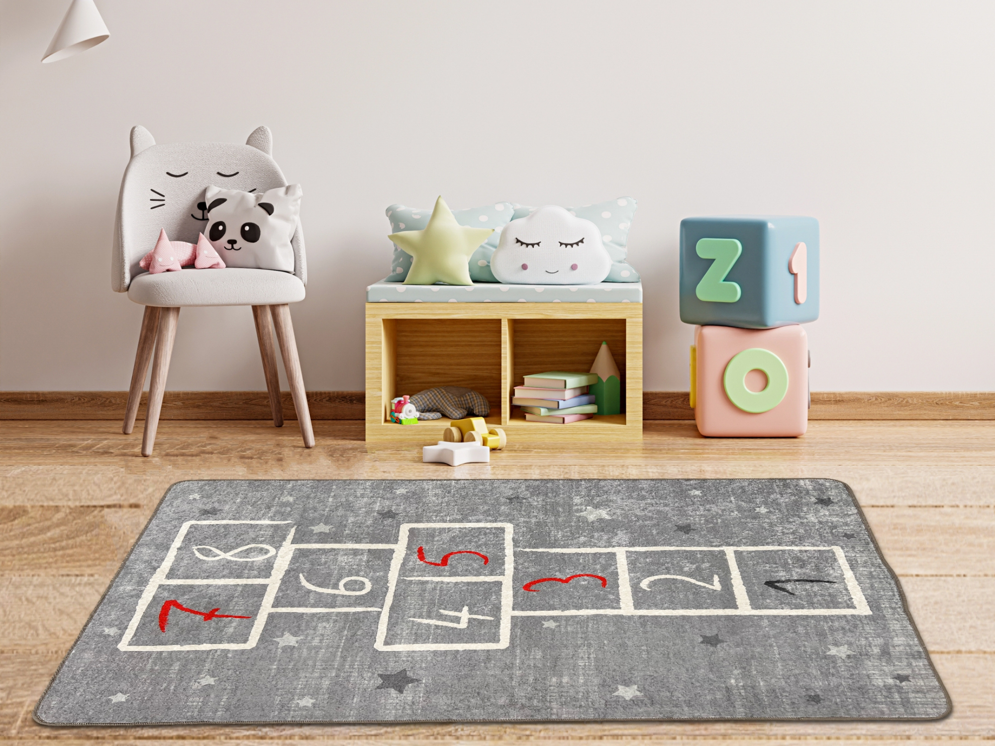 Kinderteppich Play Waschbar