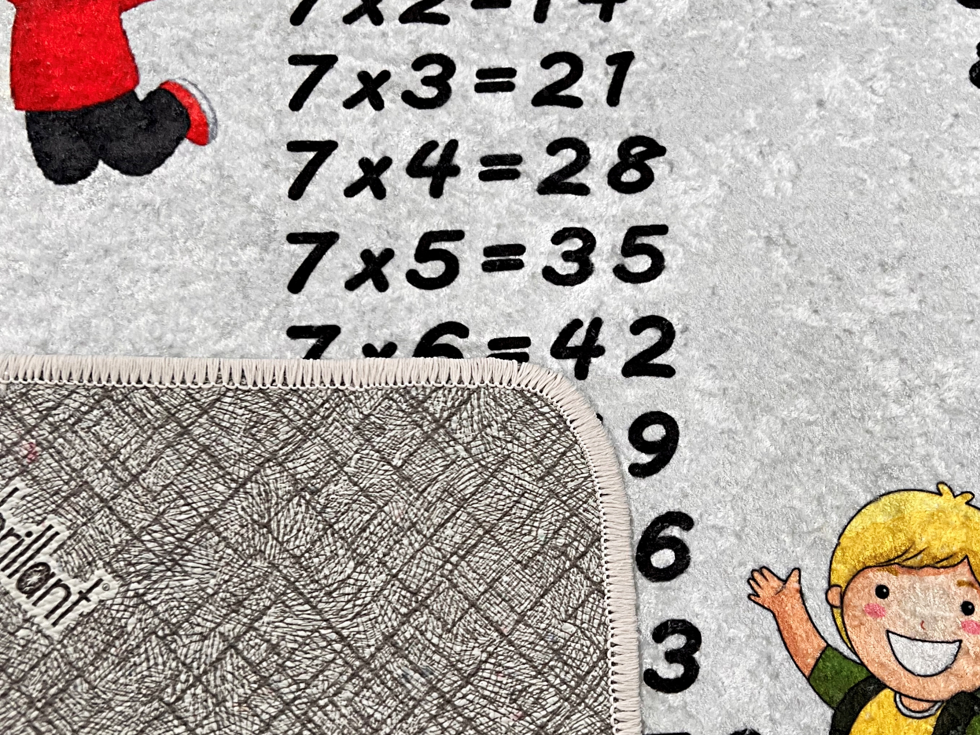 Kinderteppich Zahlen Waschbar