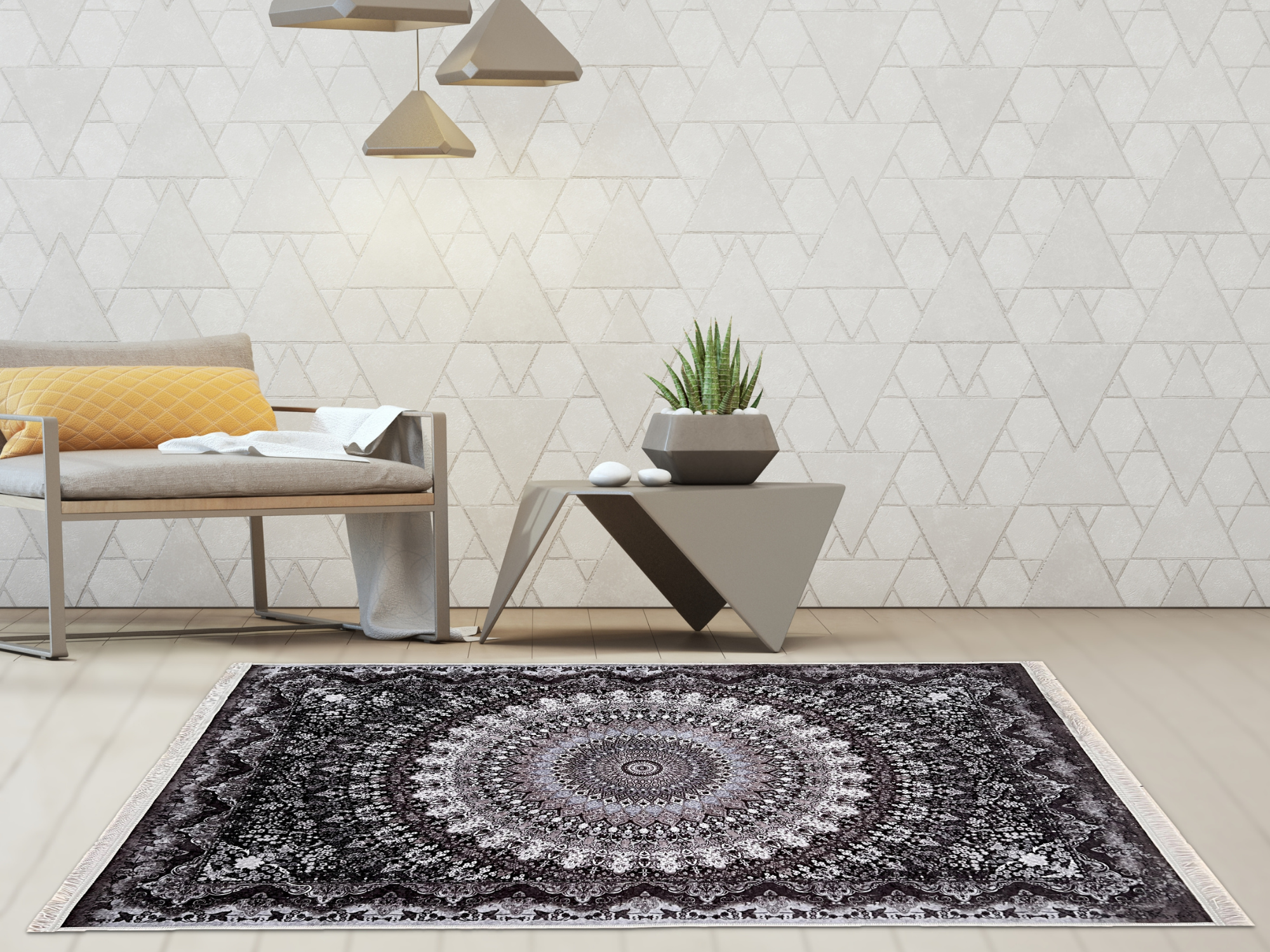 Perge Waschbarer Vintage Teppich