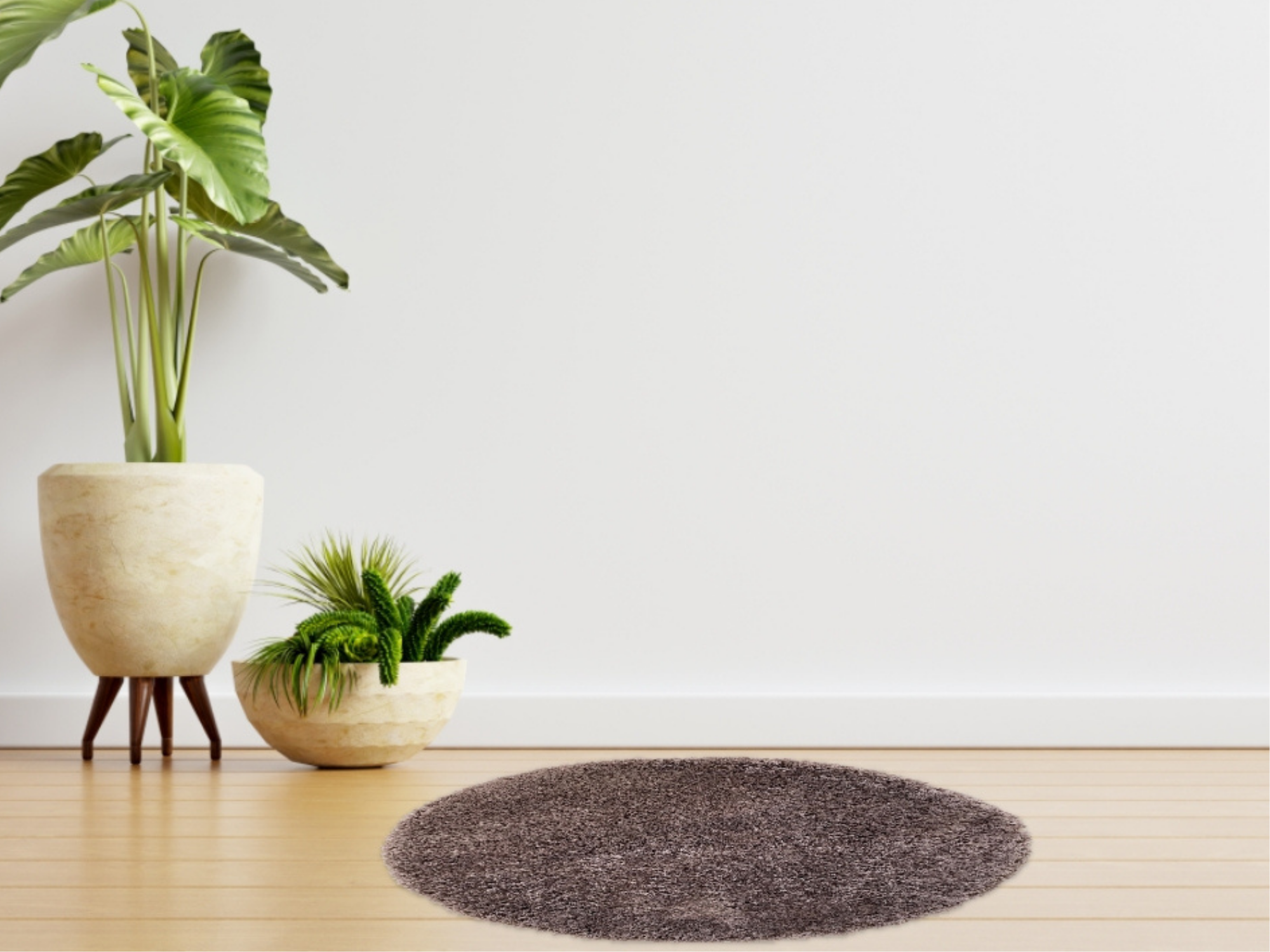 Malaga Shaggy Teppich – Flauschig & Gemütlich Rund