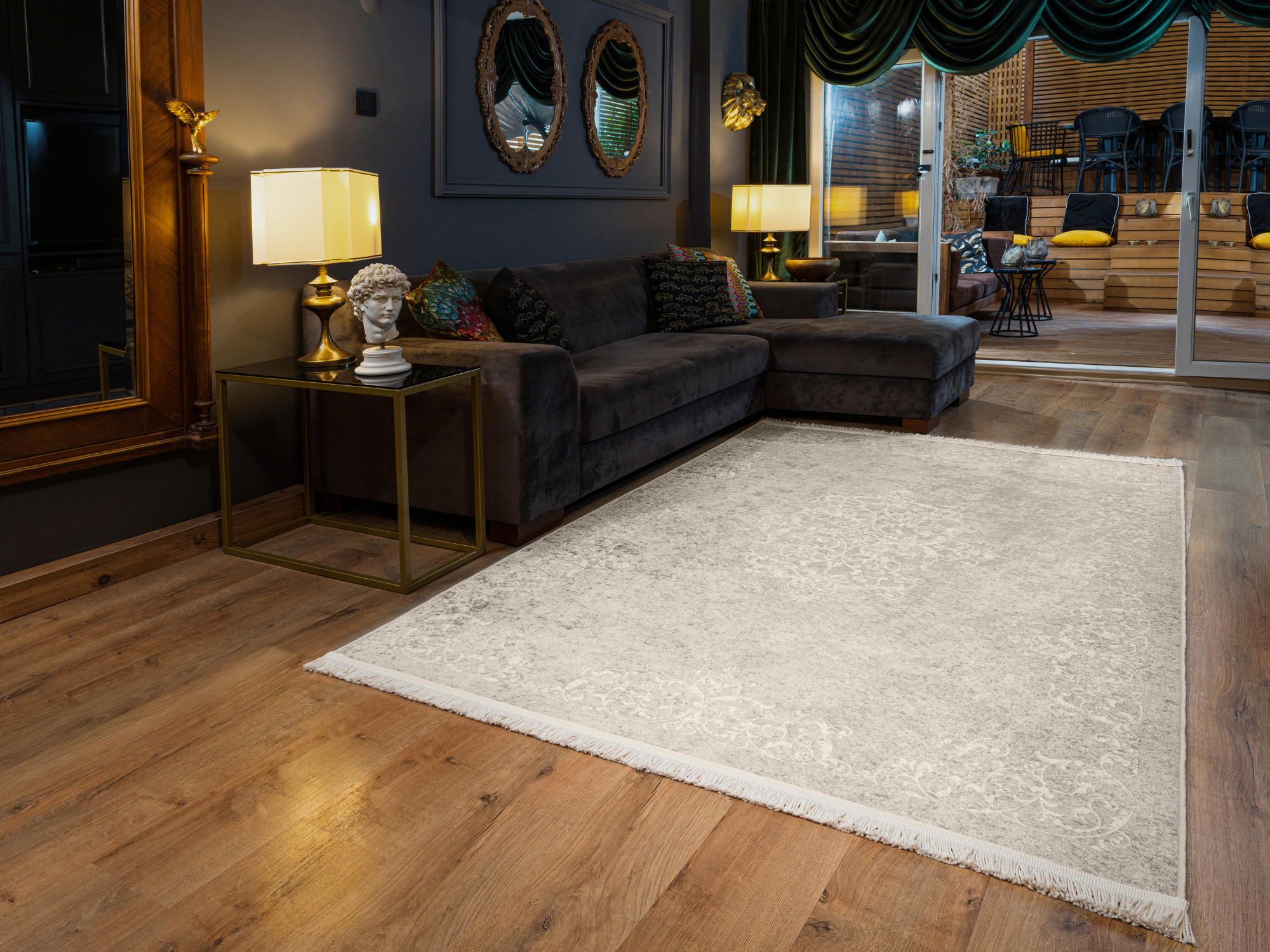 Knidos Waschbarer Vintage Teppich